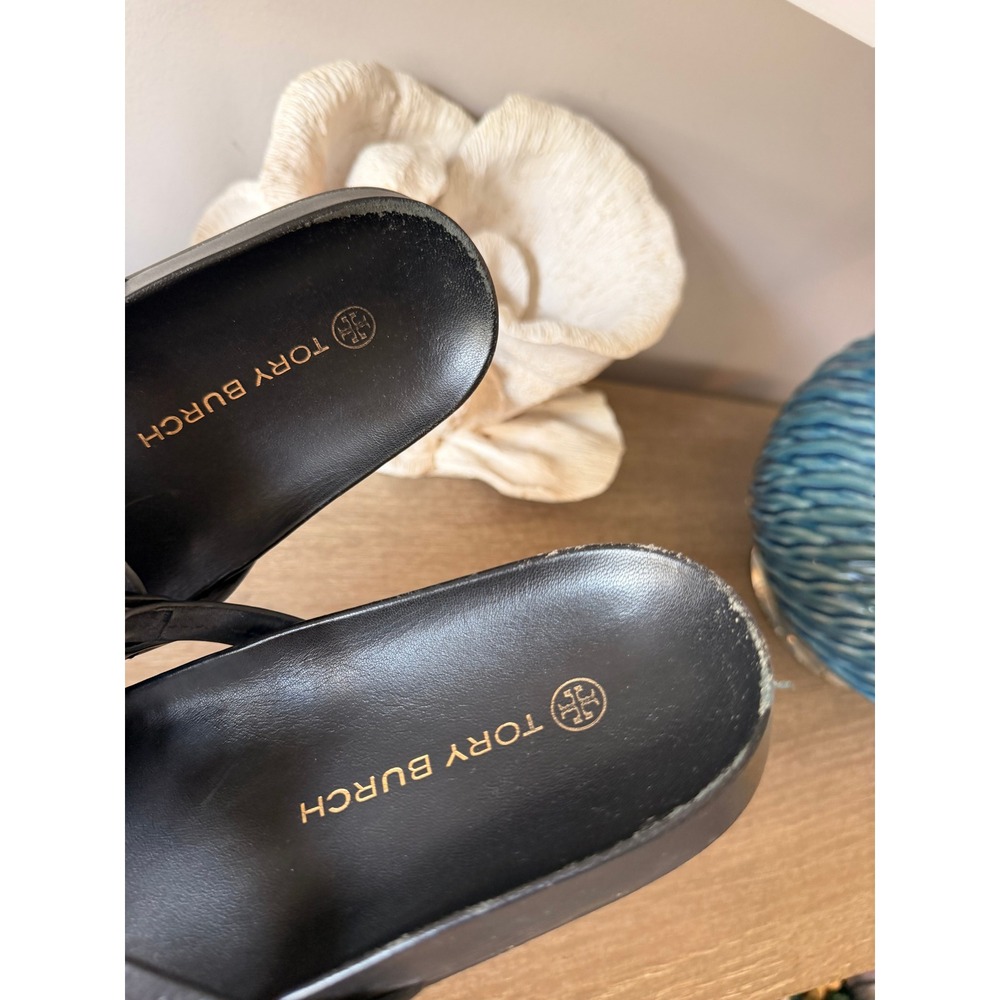 Tory Burch Miller Cloud Sandals Womens Black 9M - Picture 2 of 5